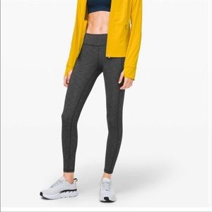 Lululemon Speed Up Tight 28” Brushed Full On Luxtreme Heathered Black